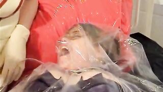 double girls in gloves