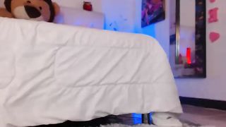 Hot blond in glasses fingering 2