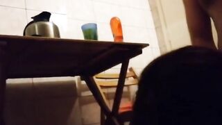 Greek cuckold slut Irina - Anal threesome in sauna