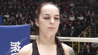 brutal arm trap choke out woman mma