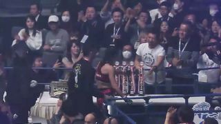 brutal arm trap choke out woman mma