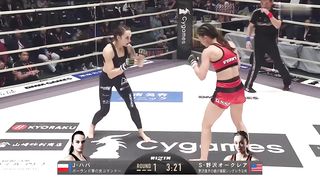 brutal arm trap choke out woman mma