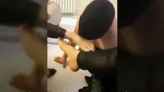 MISS NEDA & MISS HELMA: Two iranian mistresses foot worship and humiliation 2