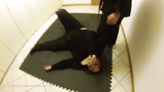 Self defence karate ballbust