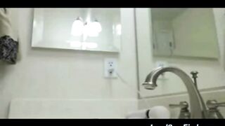 Girl interrupted in the middle of orgasm