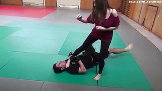 mixed fight sexy strong