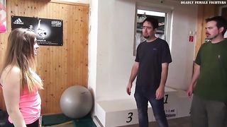 mixed fight sexy strong