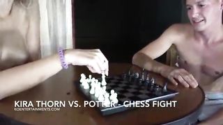 Victory Pose on Chest