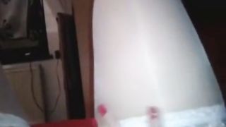 GF masturbate in white socks