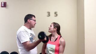 Workout challenge man vs woman strong fitness girl domination