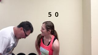 Workout challenge man vs woman strong fitness girl domination