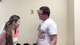 Workout challenge man vs woman strong fitness girl domination