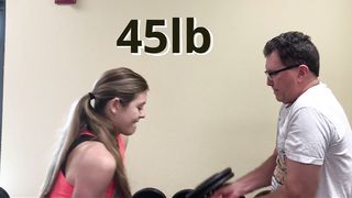 Workout challenge man vs woman strong fitness girl domination
