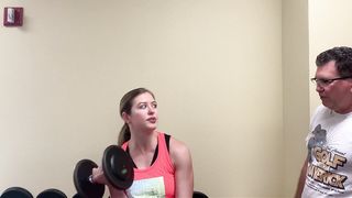Workout challenge man vs woman strong fitness girl domination