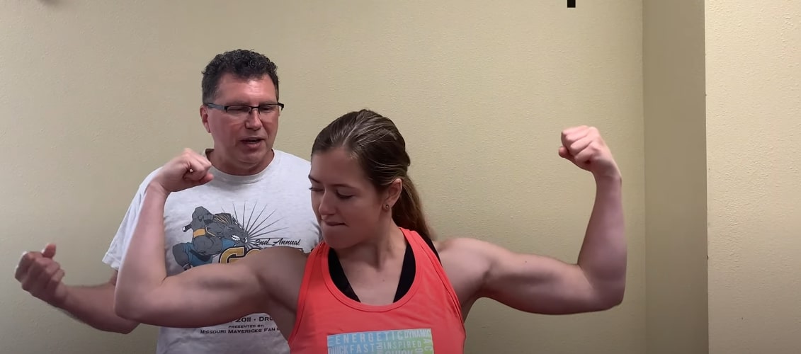 Workout challenge man vs woman strong fitness girl domination