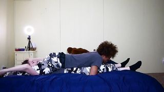 Girlfriend vs boyfriend wrestling headscissor challenge