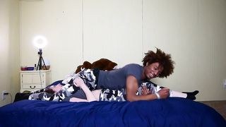 Girlfriend vs boyfriend wrestling headscissor challenge