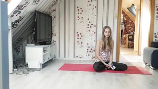 Headscissor challenge beautiful girl vs man