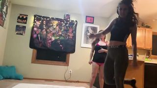 Female wrestling headscissor girl vs girl domination