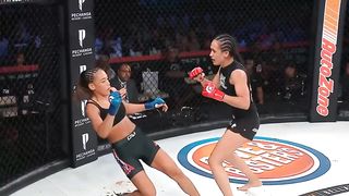 Female Headscissor Submissions in MMA girl vs girl fight