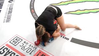 Female Headscissor Submissions in MMA girl vs girl fight