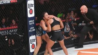 Female Headscissor Submissions in MMA girl vs girl fight