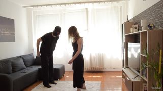 sexy savage girl doninates a guy