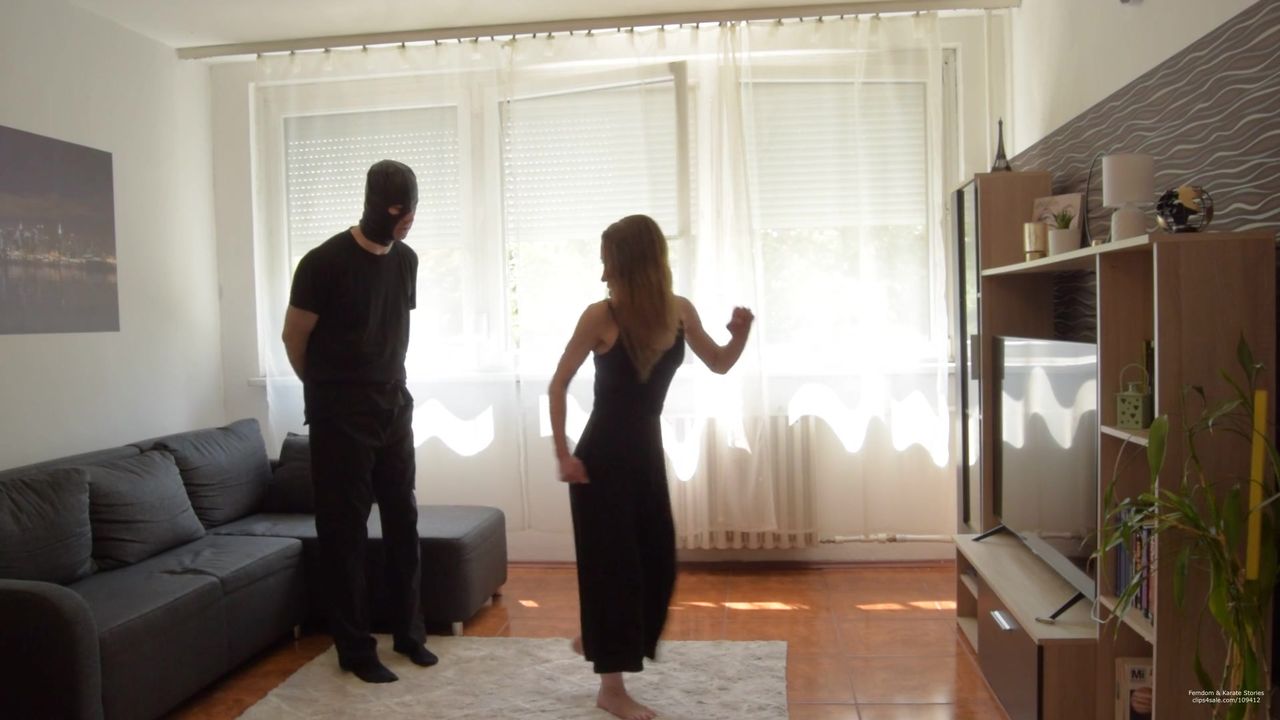 sexy savage girl doninates a guy