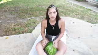 Watermelon scissor challenge 3