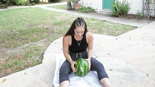 Watermelon scissor challenge 3