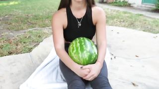 Watermelon scissor challenge 3