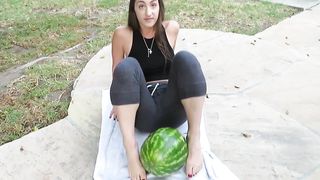 Watermelon scissor challenge 3