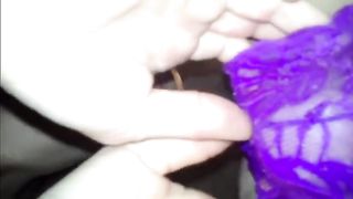 Rimmed wearing panties