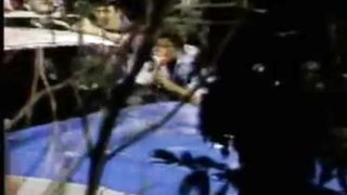 Villainess restrains two guys and a girl