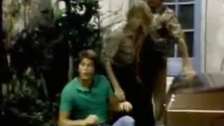 Villainess restrains two guys and a girl