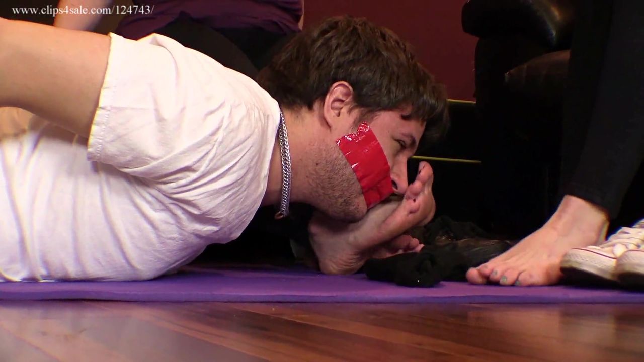 Tied and helpless at their FEET