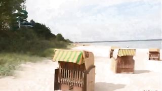 Sex mit geiler Urlauberin am FKK Starnd Scharbeutz