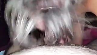 Messy Gagging Blowjob