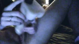 Amateur Girl Takes Huge Dildo for her NOT Husband