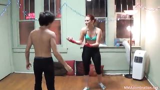 Mixed Wrestling Headscissor