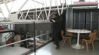 Sexy brunette kill men