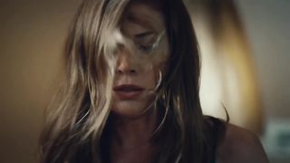 Blonde in night dress vs two guys