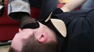 Caught sniffing friend's shoes 2