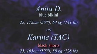 anita vs karine female wrestling