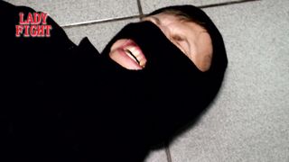 Blonde Girl with Sexy Heels Defeat Guys