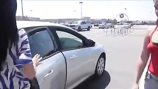 Lesbian Domination in Public