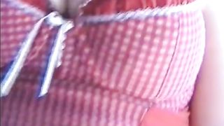 Sex with my big boobs girlfriend in lingerie.