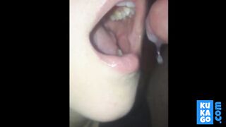Upclose Cum in Mouth Cumpilation