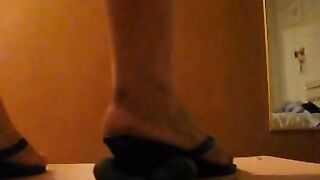 Hard cock crush by chubby girl