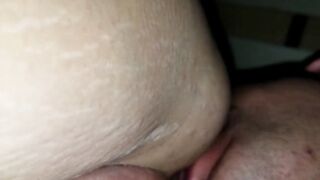 Licking girl's asshole